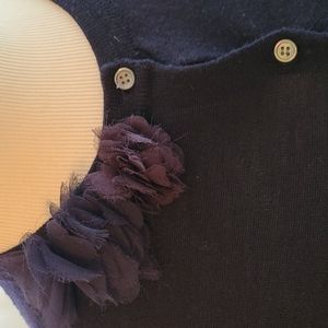 Cardigan. Jcrew. Dark blue. Nice outfit with the skirt in my closet. Size xsmall